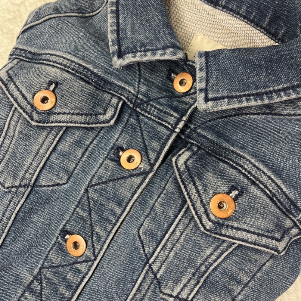 Pilcro by Anthropologie Women's Denim Jacket X-Small‎ Cotton Blend Button Front